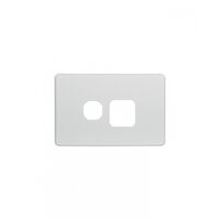 Flat Cat - Power Point Switched 1 Gang 10A 250V~  Replacement White Cover x10 - FLPP1GCO