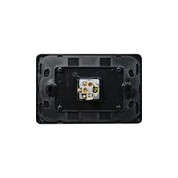 Flat Cat -u00a0Switch Horizontal 1 Gangu00a010AX/16A 250V~  Black x10 - FLSW1GBK