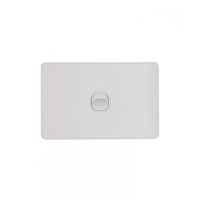 Flat Cat -u00a0Switch Horizontal 1 Gangu00a010AX/16A 250V~  Matt White x10 - FLSW1GMW