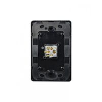 Flat Cat -u00a0Switch Vertical 1 Gang 10AX/16A 250V~  Black x10 - FLSWV1GBK