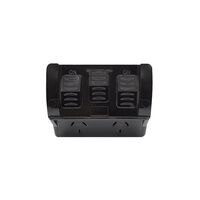 Hippo -u00a0Power Point Weatherproof 2 Gang 10A 250V USB Charger Dual Type A and C 3.4A 5V  Black x1 - HPPP2USB2GACBK