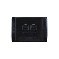 Hippo -u00a0Switch Weatherproof Double For Outdoor Use IP66 16AX 20A 250V with Large Back Box  Grey x1 - HPSW2GL