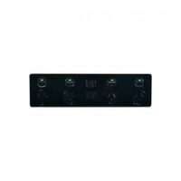 Leopard -u00a04X4 - 4 Socket's x 4 USB's - Double Pole - 250V~, 10A  Black x1 - LE4X4BK