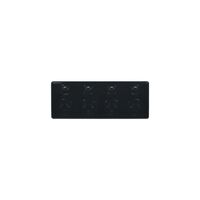 Leopard - Power Point Switched 4 Gang Double Pole 10A 250V Fits Standard 84mm Mounting Centres  White x1 - LEBIG4