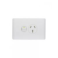 Leopard - Power Point Switched 1 Gang, 15A 250V~  x10 - LEPP151G