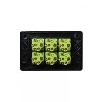 Leopard - Switch Horizontal 6 Gang, 16AX/20A 250V~  Black x5 - LESW6GBK