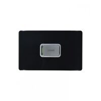 Leopard - Switch Oven 45A 250V~ Double Pole, Horizontal  Black/Silver x5 - LESWDPOV45BKSVH