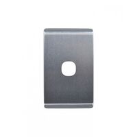 Leopard - Switch Vertical 1 Gang, 16AX/20A 250V~  Brushed Aluminium Cover x10 - LESWPV1GCBA