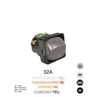 Switch Mechanism 32A 250V~ Cat's Eye  White x5 - MESW32C