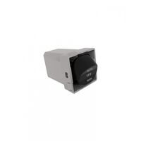 Meerkat -u00a0Switch Mechanism 3-Position 10AX/16A 250V~ AUTO/OFF/MAN  Matt Black x4 - MESW3AOMMBK