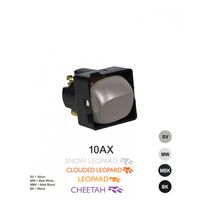 Meerkat -u00a0Double Pole Switch Mechanism 10AX 250V~ Cat's Eye  Silver x5 - MESWCDPSV