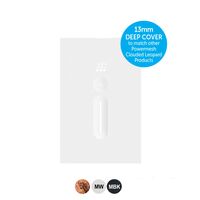 Powermesh Clouded Leopardu00a0Cover DEEP (to suit PMFC Fan Controller with Light Switch)  Matt White x1 - PMFCCLCDMW