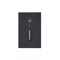 Powermesh - Fan Controller with Light Switch  Clouded Leopard Matt Black Cover x1 - PMFCCLCMBK