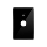 Powermesh -u00a0Multi Purpose Switch 1 Buttonu00a0Maxu00a05AX total, 220-240V 50Hz, 2 or 3 wire auto-sensing (Formerlyu00a0PMPUSWMPV1G)  Snow Leopard Black Cover x1 - PMMPS1SNCBK