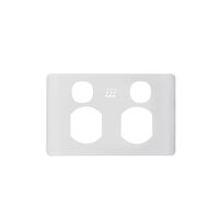 Powermesh - Double Power Point, Switched 2 Gang, 10A 250Vu00a0(formerlyu00a0PMPUPP2GS)  Leopard White Cover x1 - PMPPLEC