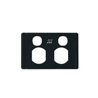Powermesh - Double Power Point, Switched 2 Gang, 10A 250Vu00a0(formerlyu00a0PMPUPP2GS)  White x1 - PMPP