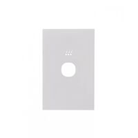 Powermesh - Switch/Dimmer, Vertical/Horizontal, 1 Gang, 10AX 240V, Powermesh Enabled  Clouded Leopard Matt White Cover x1 - PMPUSWV1GCLCMW