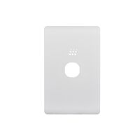 Powermesh - Switch/Dimmer, Vertical/Horizontal, 1 Gang, 10AX 240V, Powermesh Enabled  Leopard White Cover x1 - PMPUSWV1GLEC