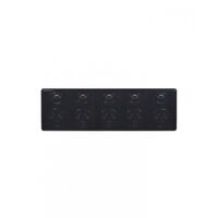 Puma - 5 Gang Fixed Power Point Double Pole 10A 250V  Black x15 - PUBIG5BK