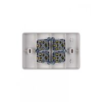 Puma - Switch Horizontal 4 Gang 10AX/16A 250V Vandal Proof  x10 - PUSW4GVP