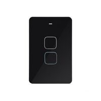 Senoa -u00a0Multi Dimmer Switch 2 Button  Black x1 - SENMDS2BK