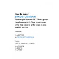 Custom Mech Printing  x1 - SKCUSTOMMECH