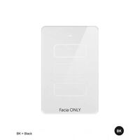 Senoa Accessibility Multi Purpose Switch 3 Button 10A Max 230V  Glass Facia Replacement - White x1 - SNASGF3