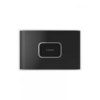 Snow Leopard - Switch Oven 45A 250V~ Double Pole, White Cover, White Grid, Horizontal  Black/Black x5 - SNSWDPOV45BBH