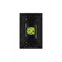 Snow Leopard -u00a0Switch Vertical 1 Gang 16AX/20A 250V~, White Cover, White Grid  Black/Black x10 - SNSWV1GBB