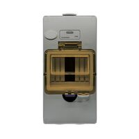 Buffalo -u00a0Enclosure DIN 4 Pole IP66 Chemical Resistant Grey  x1 - BU4DINRG