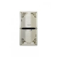 Buffalo - Enclosure Back Box 2 Gang with 32mm & 2 x 25mm Entries  x1 - BUBB2G