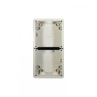 Buffalo - Enclosure Back Box Shallow 2 Gang with 25mm & 2 x 20mm Entries  x1 - BUBB2GS