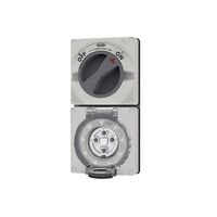 Buffalo -u00a0Combination Switched Socket IP66 10A 500V~ 4 Pin, Less Enclosure  x1 - BUC410LE