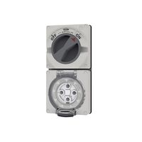 Buffalo -u00a0Combination Switched Socket IP66 32A 500V~ 4 Pin, Less Enclosure  x1 - BUC432LE