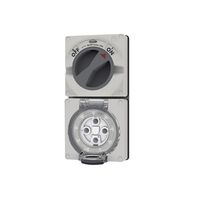 Buffalo -u00a0Combination Switched Socket IP66 40A 500V~ 4 Pin, Less Enclosure  x1 - BUC440LE