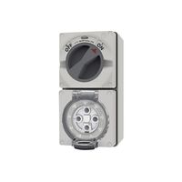 Buffalo -u00a0Combination Switched Socket IP66 50A 500V~ 4 Pin  x1 - BUC450