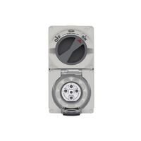 Buffalo - Combination Switched Socket IP66 20A 500V~ 5 Pin  x1 - BUC520