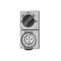 Buffalo -u00a0Combination Switched Socket IP66 20A 500V~ 5 Pin, Less Enclosure  x1 - BUC520LE