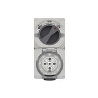 Buffalo -u00a0Combination Switched Socket IP66 40A 500V~ 5 Pin, Less Enclosure  x1 - BUC540LE