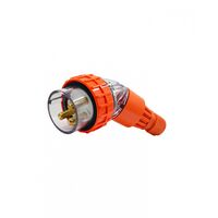 Buffalo -u00a0Plug Angled IP66 20A 250V~ 3 Round Pin  x1 - BUPA320