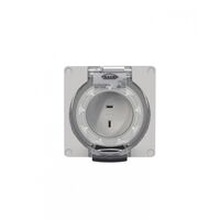 Buffalo -u00a0Socket IP66 15A 32V~ 2 Pin Polarised, Less Enclosure  x1 - BUSO215P32LE