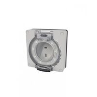 Buffalo -u00a0Socket IP66 15A 32V~ 2 Pin Polarised, Less Enclosure  x1 - BUSO215P32LE