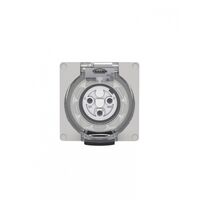 Buffalo -u00a0Socket IP66 20A 250V~ 3 Round Pin, Less Enclosure  x1 - BUSO320LE