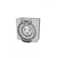Buffalo -u00a0Socket IP66 20A 250V~ 3 Round Pin, Less Enclosure  x1 - BUSO320LE