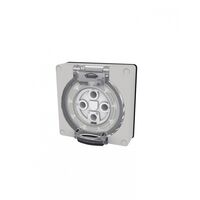 Buffalo -u00a0Socket IP66 32A 500V~ 4 Pin, Less Enclosure  x1 - BUSO432LE