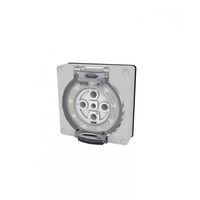 Buffalo -u00a0Socket IP66 32A 500V~ 5 Pin, Less Enclosure  x1 - BUSO532LE