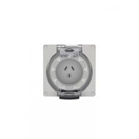 Buffalo -u00a0Socket Auto-Switched IP66 10A 250V~ 3 Flat Pin, Less Enclosure  x1 - BUSOAU310LE