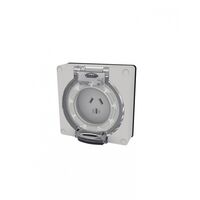 Buffalo -u00a0Socket Auto-Switched IP66 10A 250V~ 3 Flat Pin, Less Enclosure  x1 - BUSOAU310LE