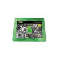 Hyena -u00a0Half Saddle 20mm Stainless Steel Grade 316 with 6.5mm Diameter Fastener Hole, Plastic Box, 100 per box  x100 - HYHS20SSB