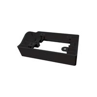 Hyena -u00a0Mounting Flange Horizontal for Corrugated Surface 14mm Depth with 76mm Corrugation Wavelength  Black x10 - HYMFCORHGY